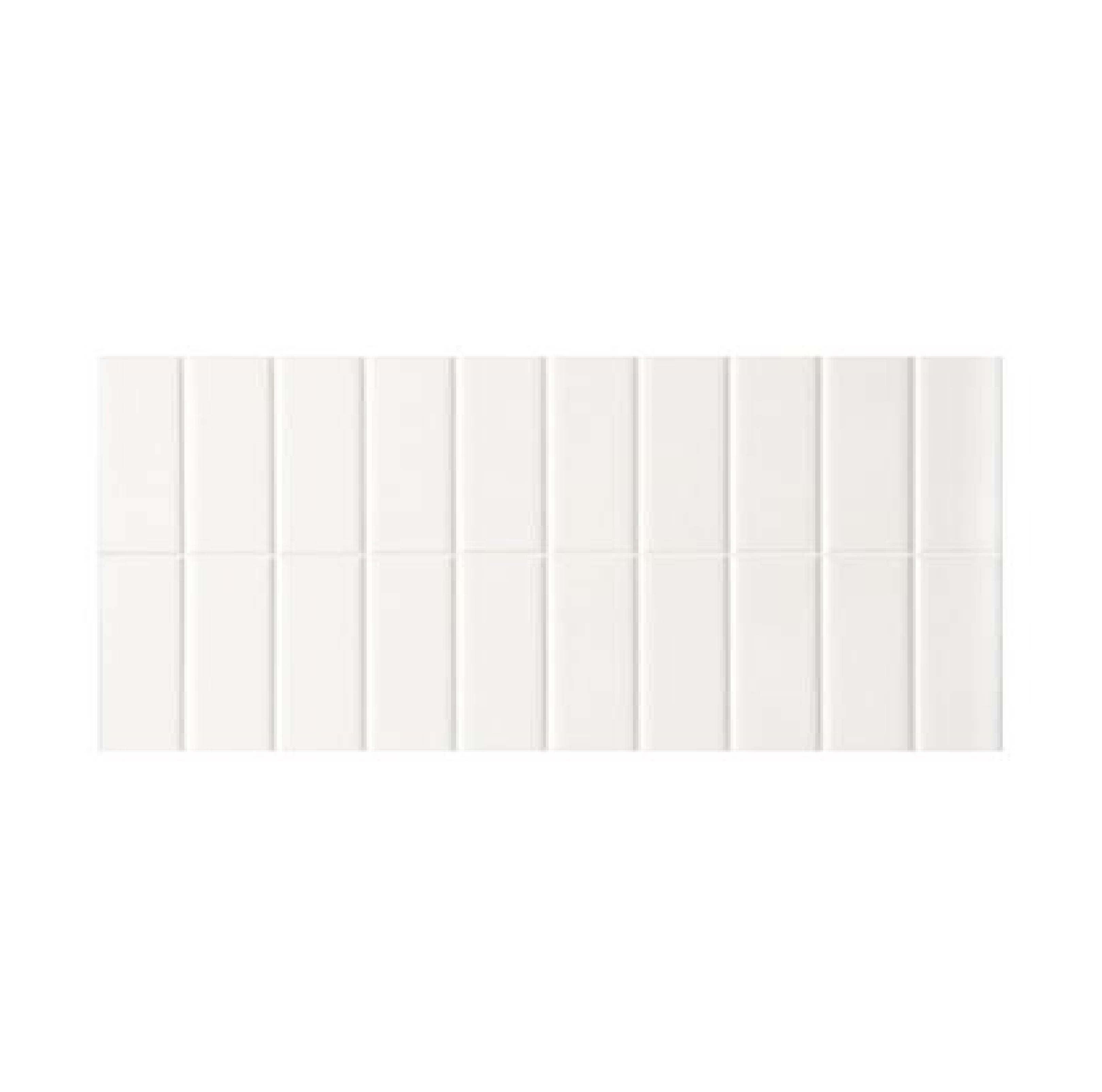 กระเบื้องผนัง COTTO รุ่น กลอสบริค (1x4) ขนาด ขนาด 20 x 30 ซม. (กล่อง 16 แผ่น) สีขาว
