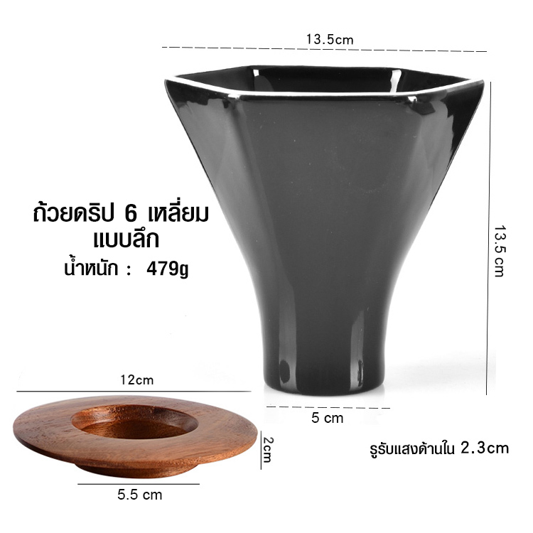 Deep dripper pro (Hexagon) 4-7 cups