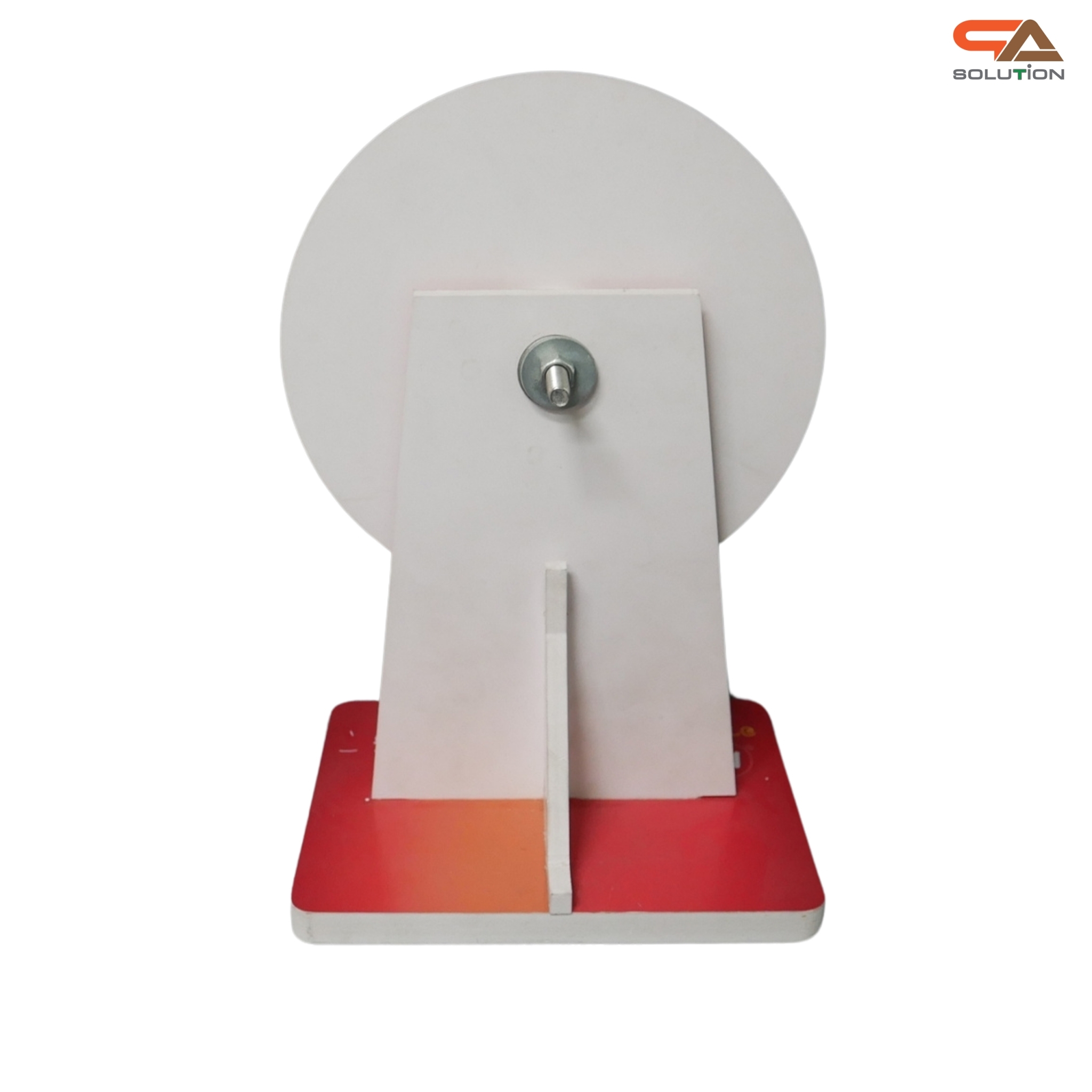 เกมส์วงล้อตั้งโต๊ะ ขนาดวงล้อ 20 ซม. สูง 30 ซม. วัสดุพลาสวูดสีขาว หนา 8-15 มม. ถอดประกอบได้