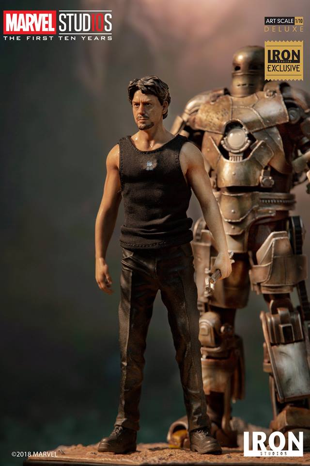 Iron Studios Deluxe Art Scale 1/10 Tony Stark & Mark I (Exclusive)