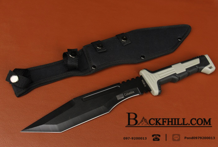 มีดทรงหัวตัด COLUMBIA รุ่น 1038A ยาว 16 นิ้ว พร้อมซองมีดไนลอน