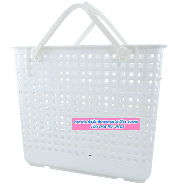 P04422 ตะกร้าผ้าหูหิ้ว จัมโบ้ (25 x 46 x 39 cm.) No.2546 ราคาส่งต่อโหล: 12 ใบ :เฉลี่ย 130 บต่อใบ