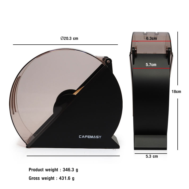 Plastic Coffee filter paper holder with magnet base