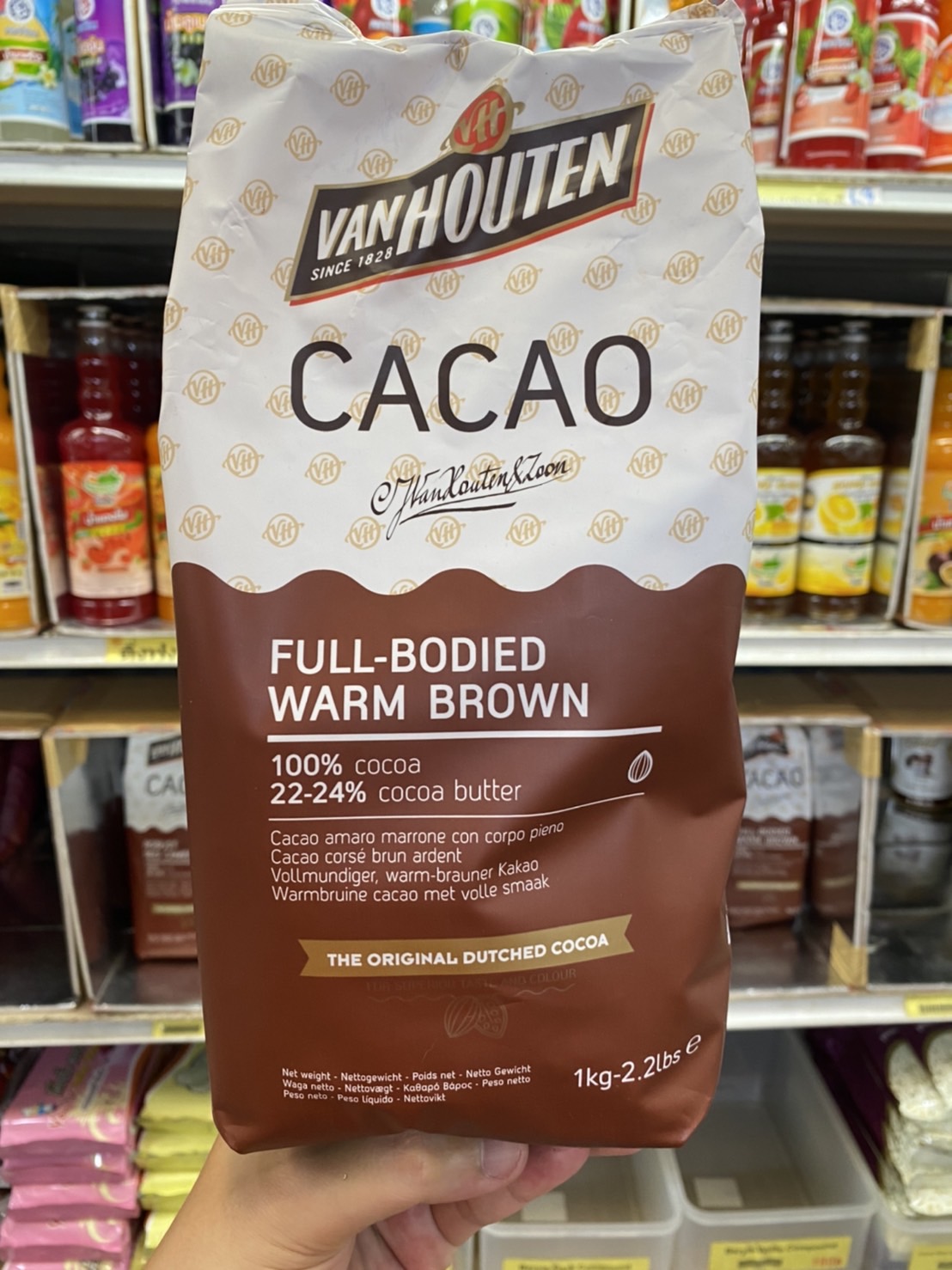 Van Houten - VH Cocoa Warm brown (22-24%) 1 kg.