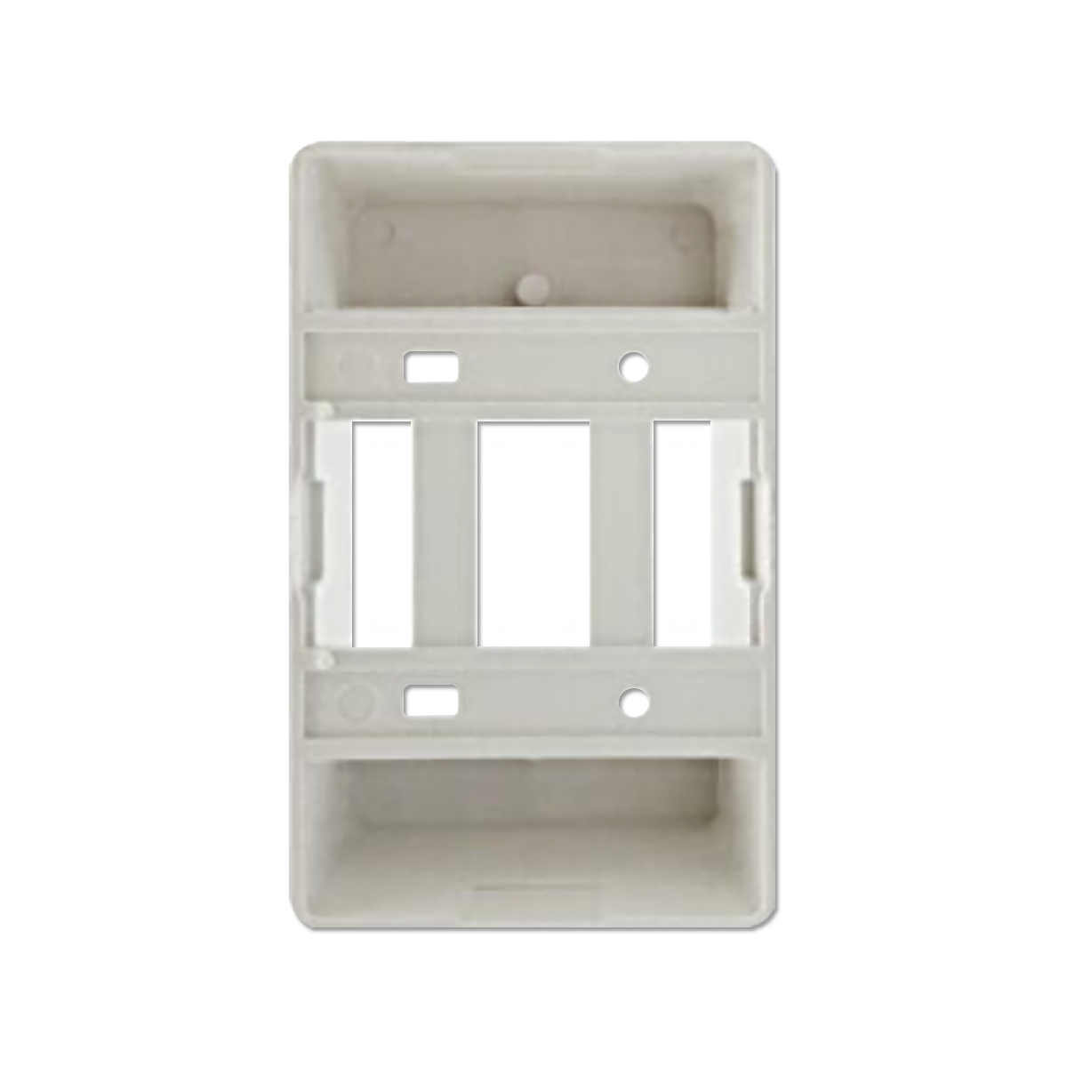 NANO กล่องลอยขอบมน ขนาด 2x4x1.5" สีขาว รุ่น NANO-403-2 (50 ชิ้น/กล่อง)