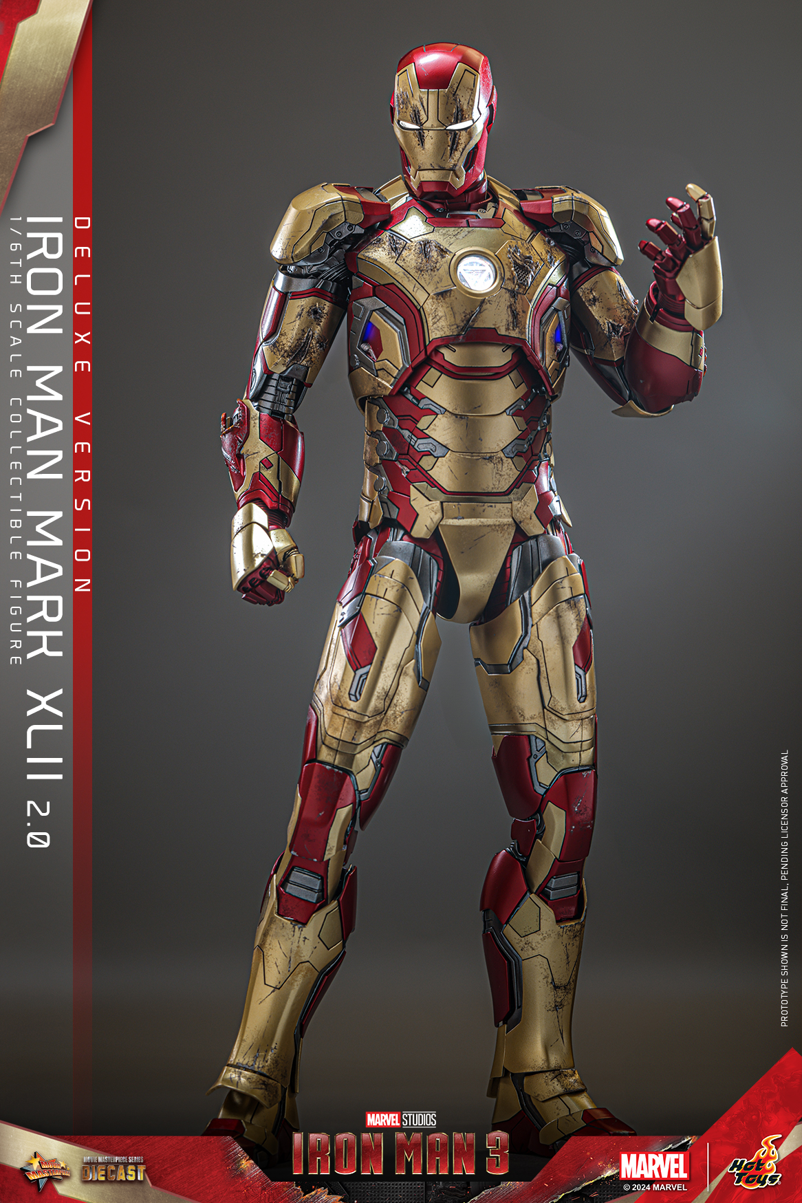 Hot Toys MMS759D66B Iron Man 3 - Iron Man Mark XLII (2.0) (Deluxe Version) (Special Edition)