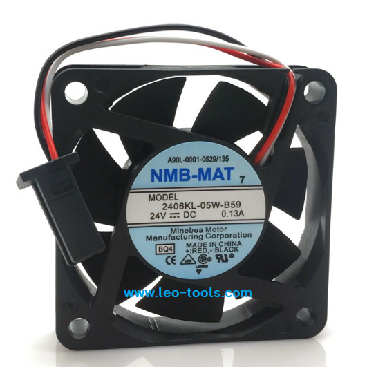 2406KL-05W-B59 DV 24V 0.13A NMB 3 สาย + ปลั๊ก (60x60x15mm.)