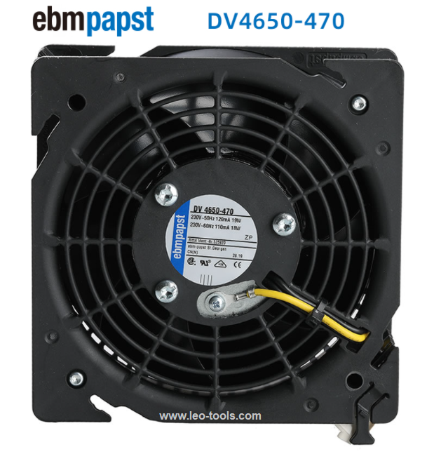 Cooling Fan DV4650-470 230V 19W Size:119x119x38mm. ebm-papst