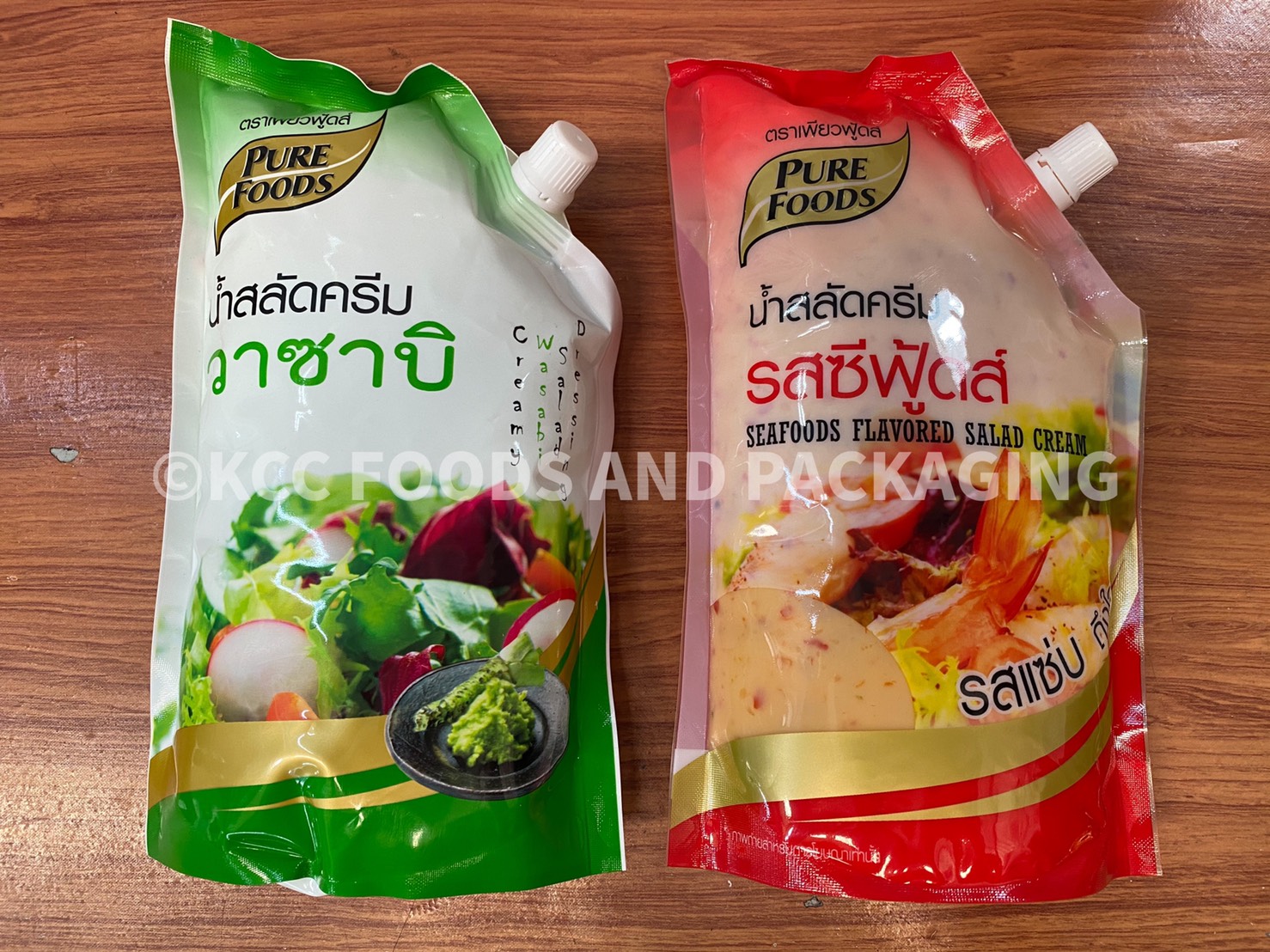 สลัดครีม รส วาซาบิ ตรา เพียวฟู้ดส์ น้ำหนัก 1000 กรัม