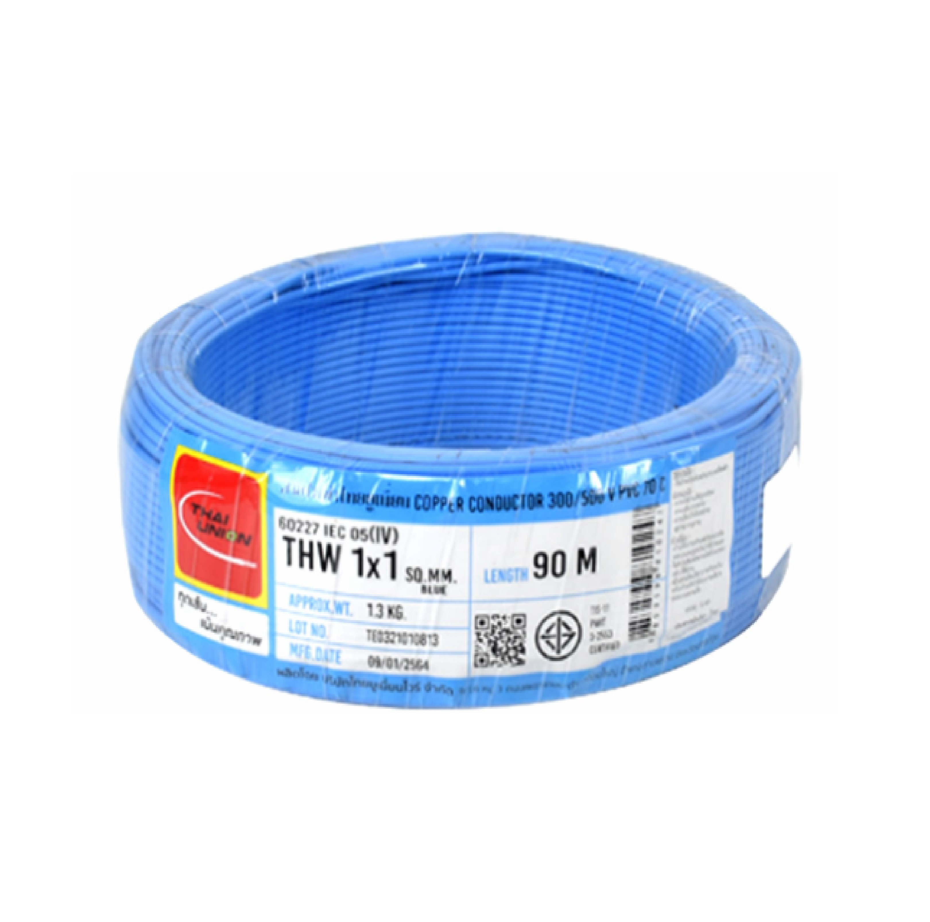 United สาย THW ขนาด 1.5-4 SQ.MM. ขายยกม้วน 90เมตร/ม้วน
