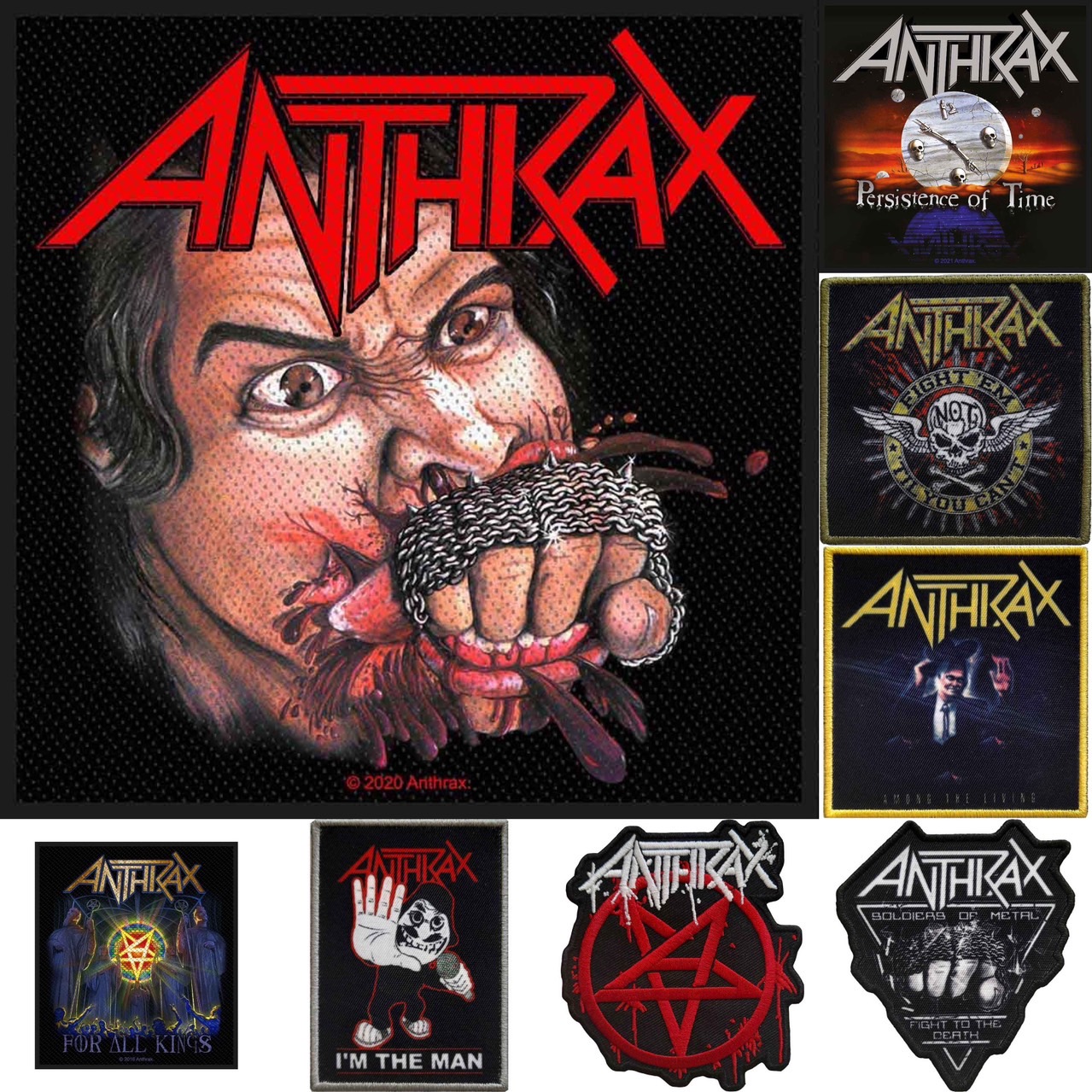 🎸 PREORDER อาร์มวง ANTHRAX PATCH (STANDARD) ลิขสิทธิ์แท้ | รวมลายสุดคลาสสิกจาก UK 🇬🇧