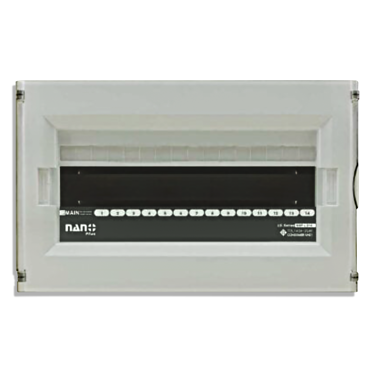 NANO ตู้คอนซูมเมอร์ยูนิต NANO PLUS (LS-Series) ขนาด 14-16 ช่อง (ตู้เปล่า) ฝาดำใส