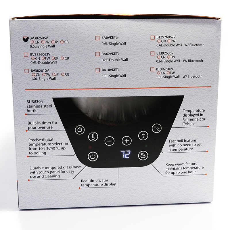 กาต้มน้ำคอห่าน Brewista ต้มตามอุหณภูมิที่กำหนด 600 ml.