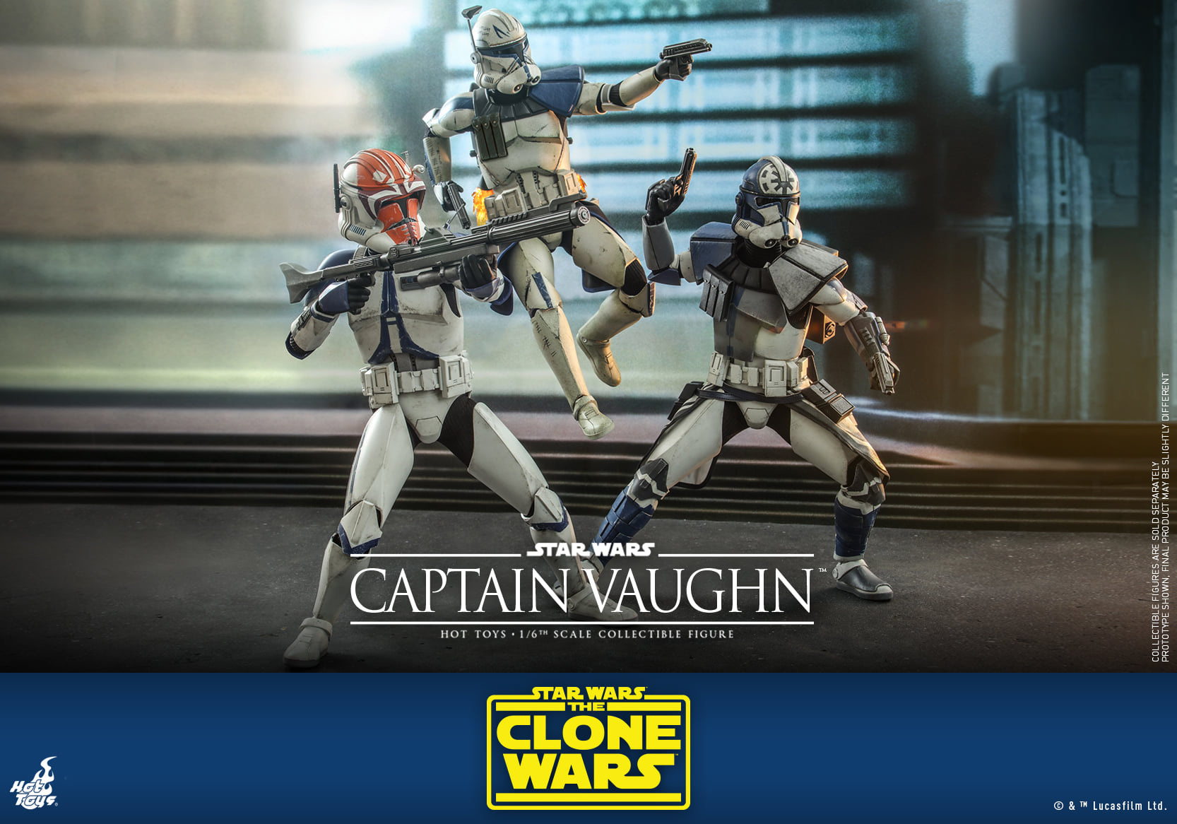 Hot Toys TMS065 1/6 Star Wars: The Clone Wars™ - Captain Vaughn™