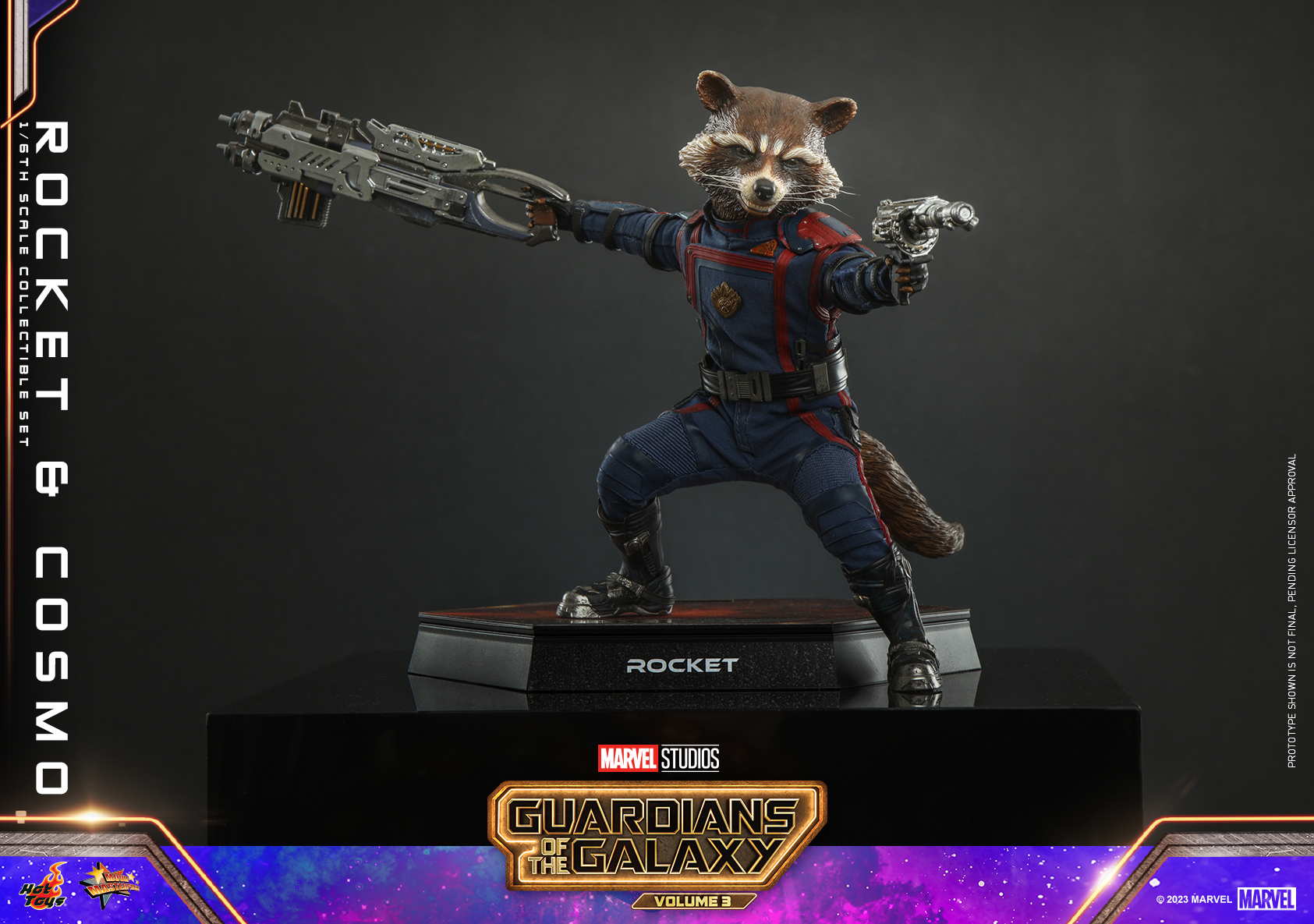 Hot Toys MMS708 1/6 Guardians of the Galaxy Vol. 3 - Rocket and Cosmo