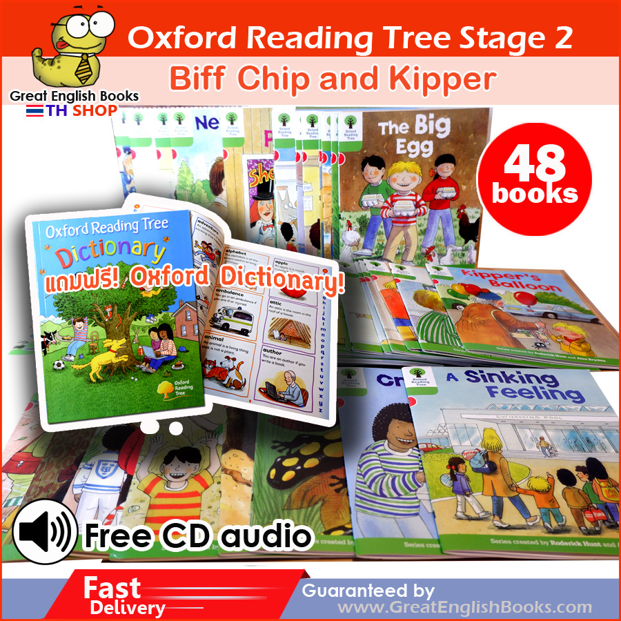 (In Stock) พร้อมส่ง โปรโมชั่นพิเศษ!!! หนังสือหัดอ่านภาษาอังกฤษ Oxford Reading Tree Stage 2 48 Books + Free audio จากราคา 990 บาท ลดเหลือ 750 บาท แถมฟรี Oxford Dictionary 1 เล่ม