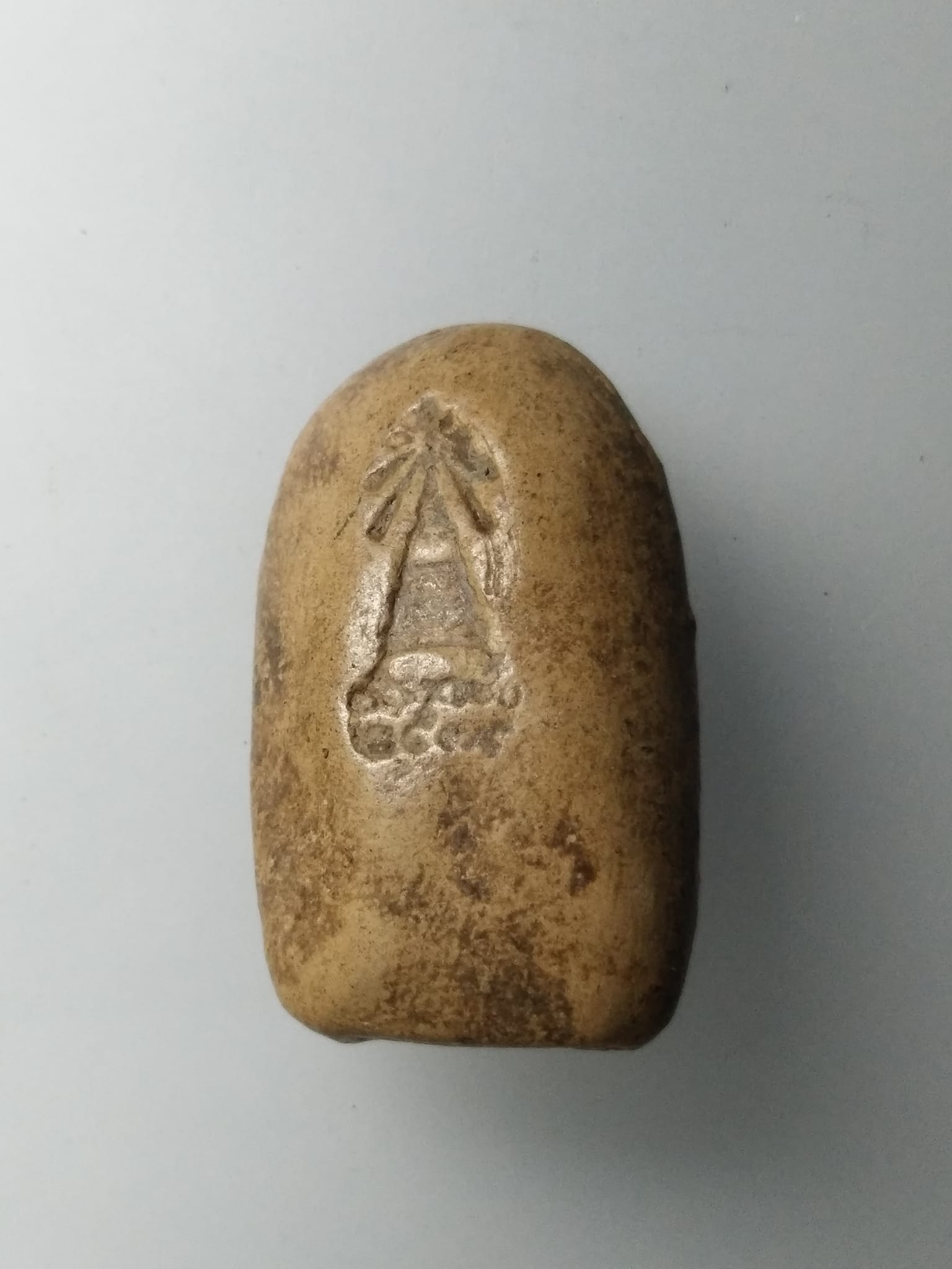 G788 พระคง หลังเจดีย์พระธาตุหริภุญชัย จ.ลำพูน ปี35 พิธีใหญ่ ผสมมวลสารกรุเก่าสกุลลำพูน