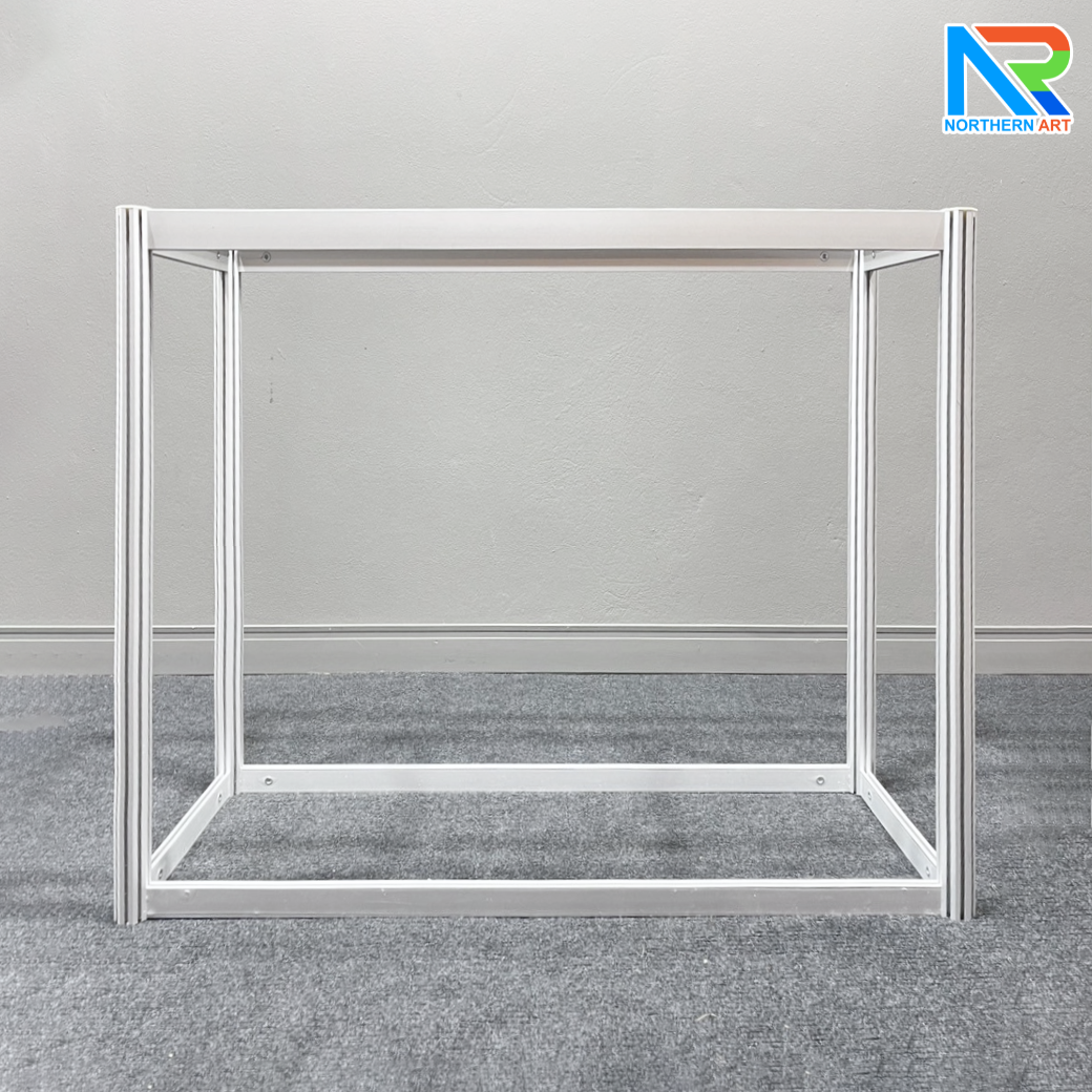 เช่าเคาน์เตอร์อะลูมิเนียม ขนาด (W)103 x (L)40 x (H)80 cm. ถอดประกอบได้