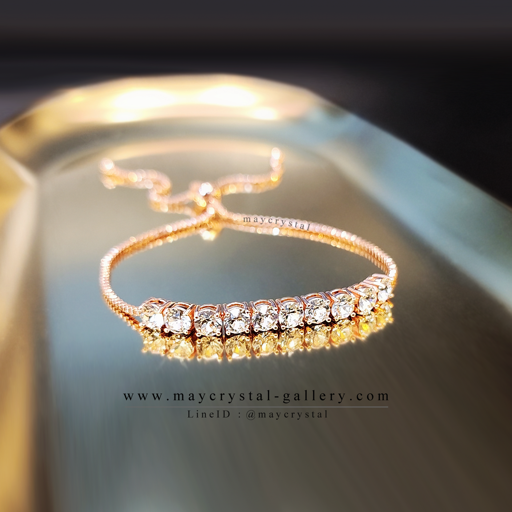 สร้อยข้อมือคริสตัลแบรนด์จากยุโรป (Crystal from Austria)