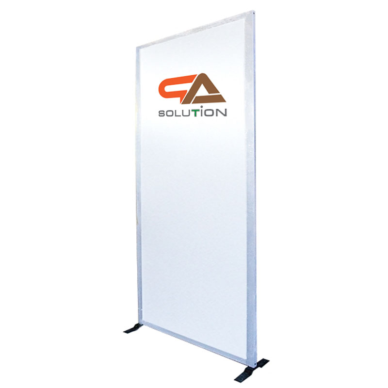 บอร์ดนิทรรศการ ไวท์บอร์ด รุ่นตั้งเดี่ยว โครงอะลูมิเนียม พร้อมแผ่นไวทบอร์ดและขาตั้ง มี2 ขนาด 68x200 และ 100x200 ซม.