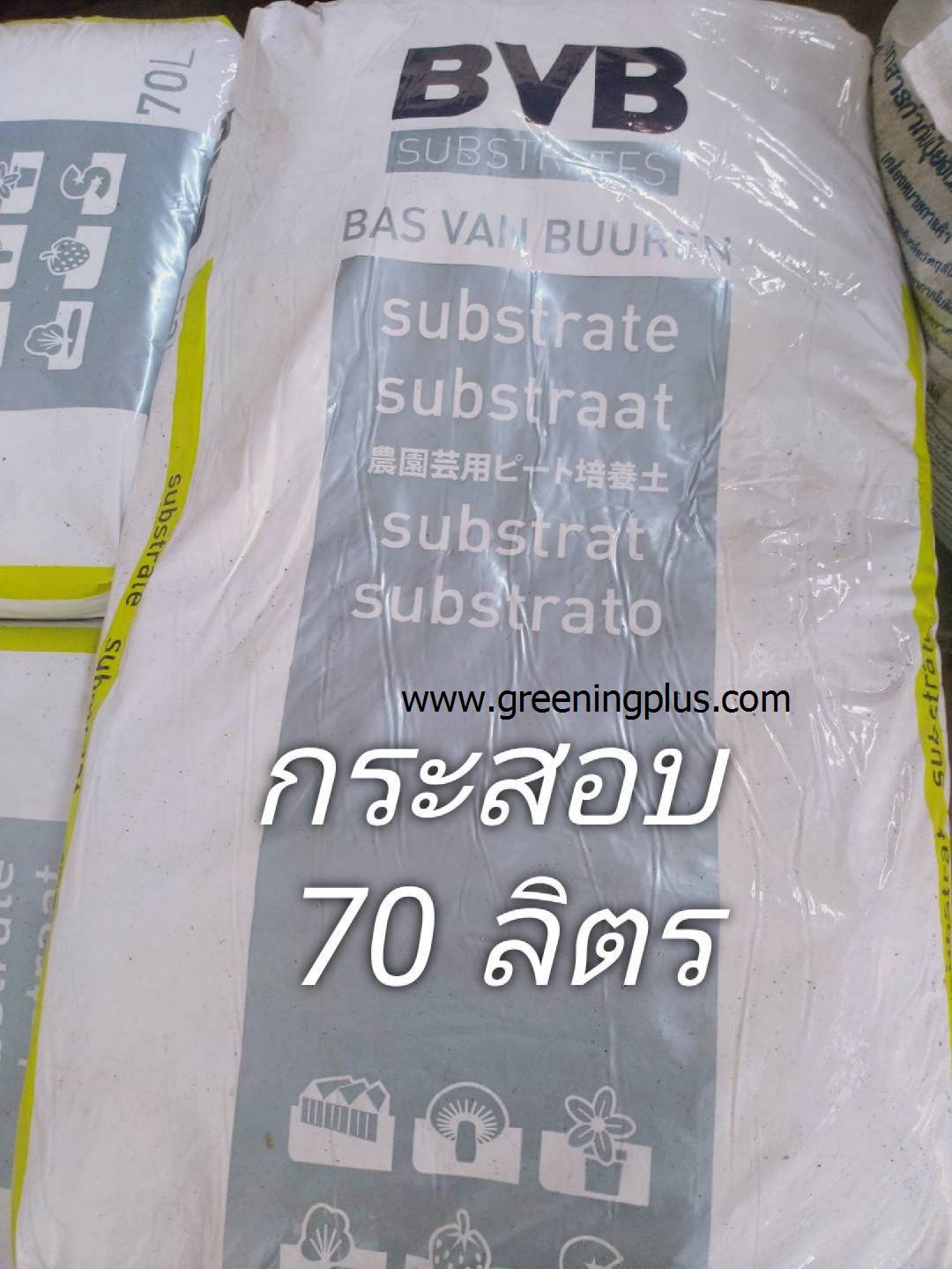 พีทมอส (Peat moss) 70ลิตร/กระสอบ 10 กระสอบ