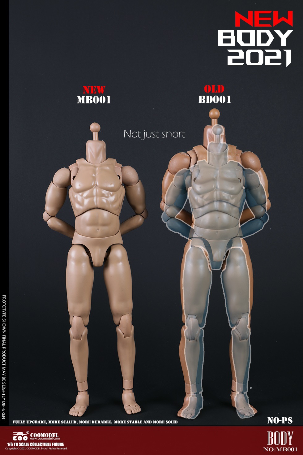 COOMODEL MB001-4 1/6 NEW TYPE MALE BODY