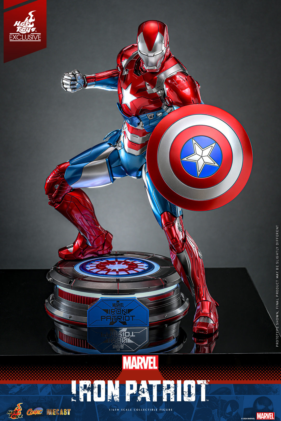 Hot Toys CMS021D68 Marvel Comics - Iron Patriot [Hot Toys Exclusive]