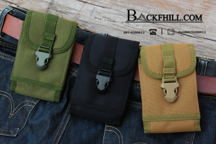 กระเป๋าติดเอวเล็กใส่มือถือสีเขียวทหาร กระเป๋าคาดเอว กระเป๋าคาดเอวทหาร กระเป๋าคาดเอวช่างกล้อง กระเป๋าทหาร กระเป๋าbiker