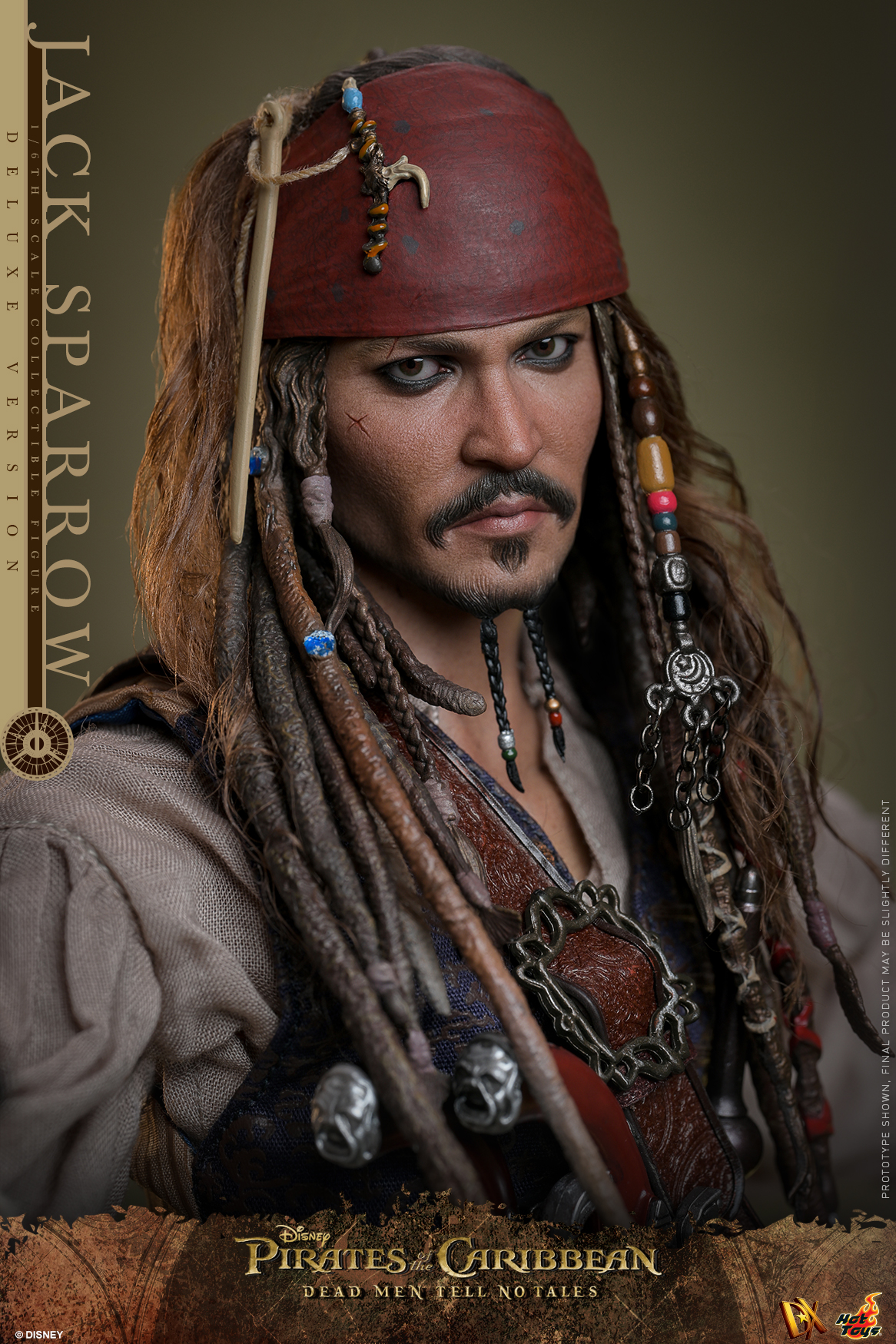 Hot Toys DX38 Pirates of the Caribbean: Dead Men Tell No Tales - Jack Sparrow (Deluxe Version)