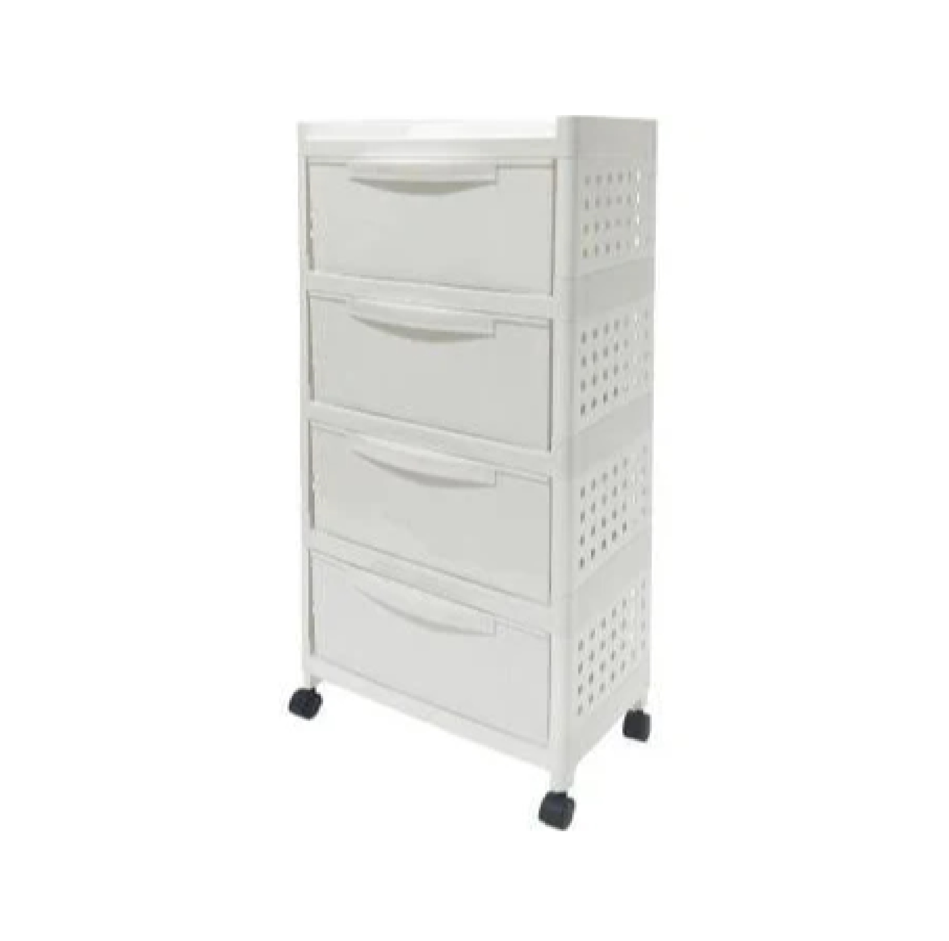 ชั้นวางพลาสติกอเนกประสงค์ 1 ชั้น 4 ลิ้นชัก Circle KASSA HOME รุ่น API-1074R ขนาด 48 x 30 x 97.5 ซม.