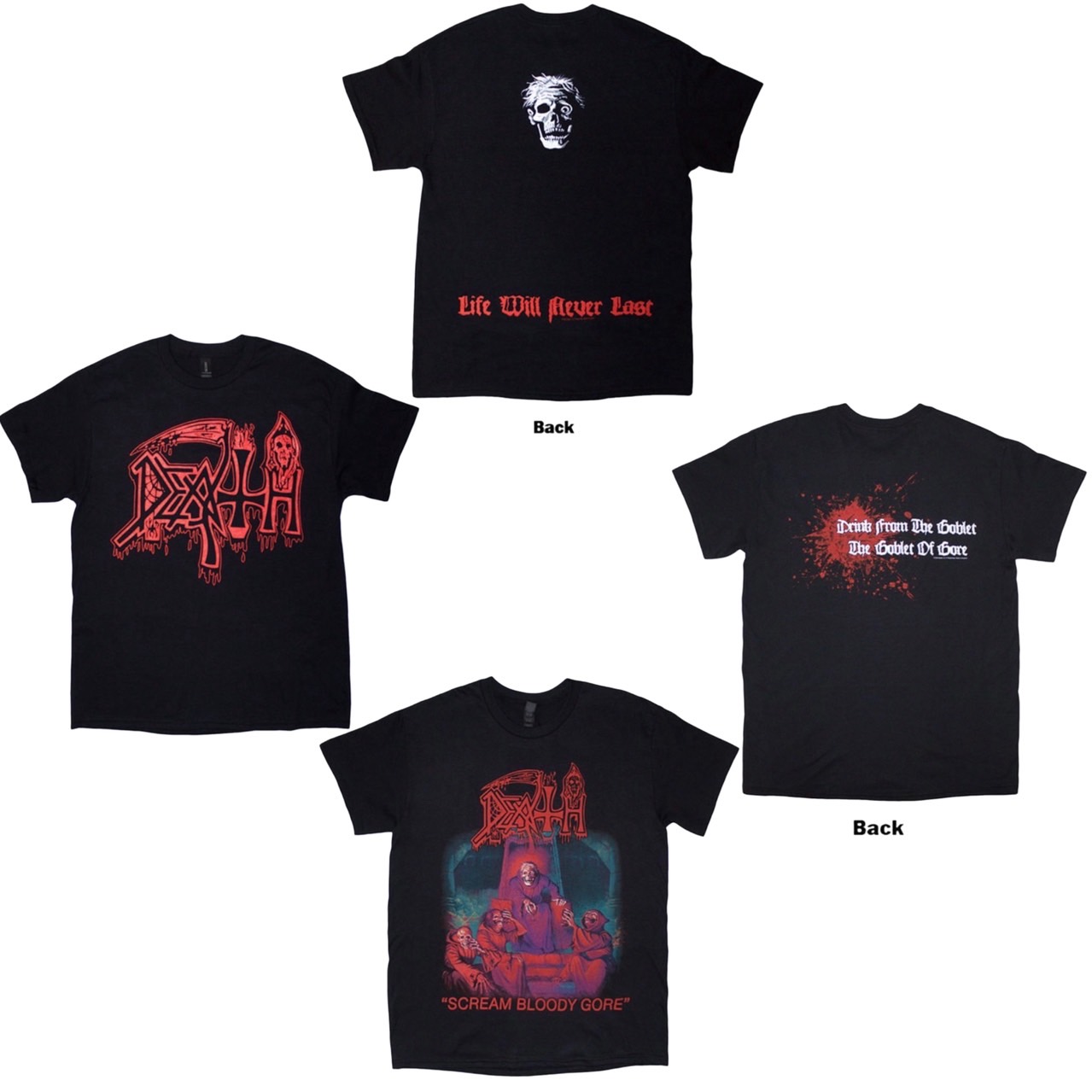 [PREORDER] เสื้อวง DEATH T-SHIRT ลิขสิทธิ์แท้ UK รวมลายสุดฮิต