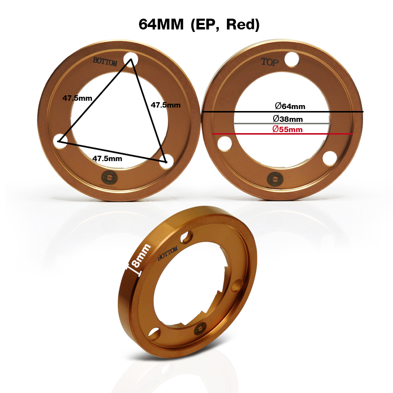 เฟืองบด SSP SPEED HIGH UNIFORMITY 64 MM. (EP, Red)