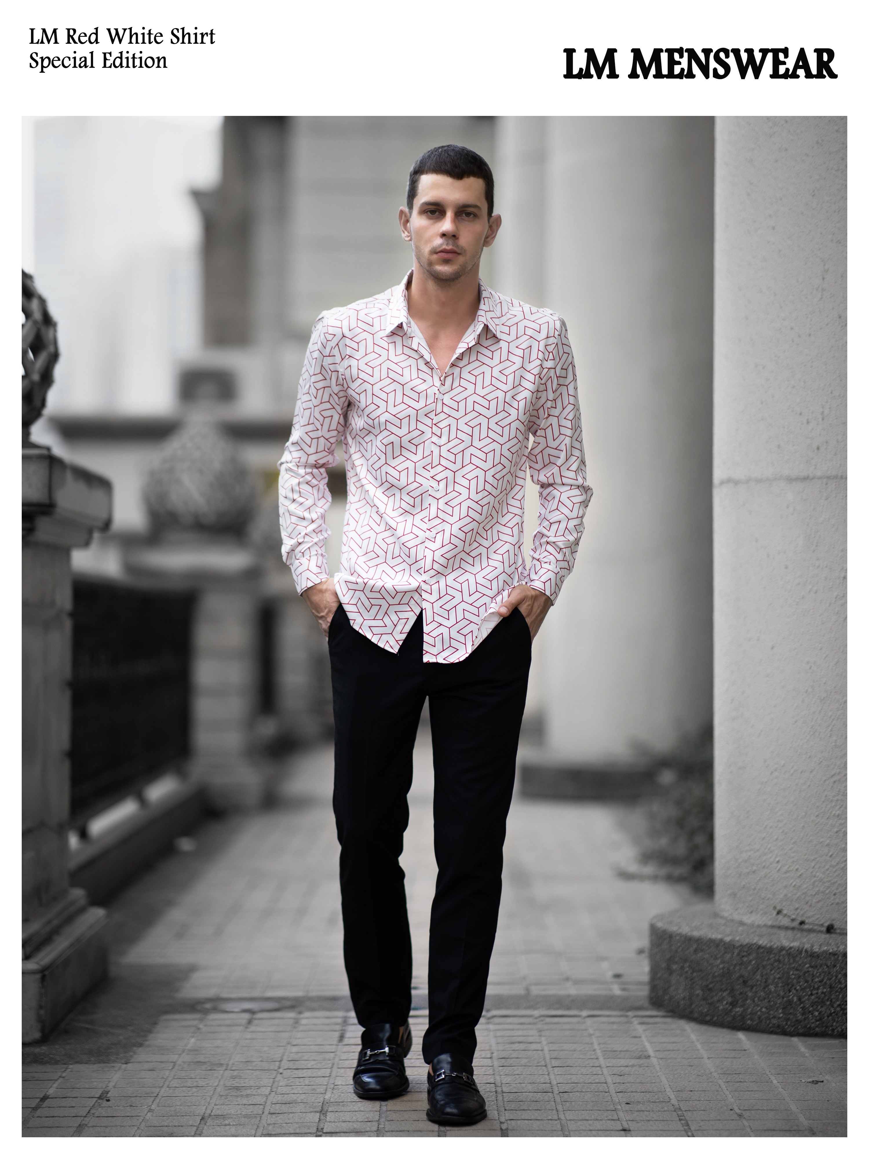 LM Patterned Shirt (เสื้อเชิ้ตแขนยาว ลาย LM)