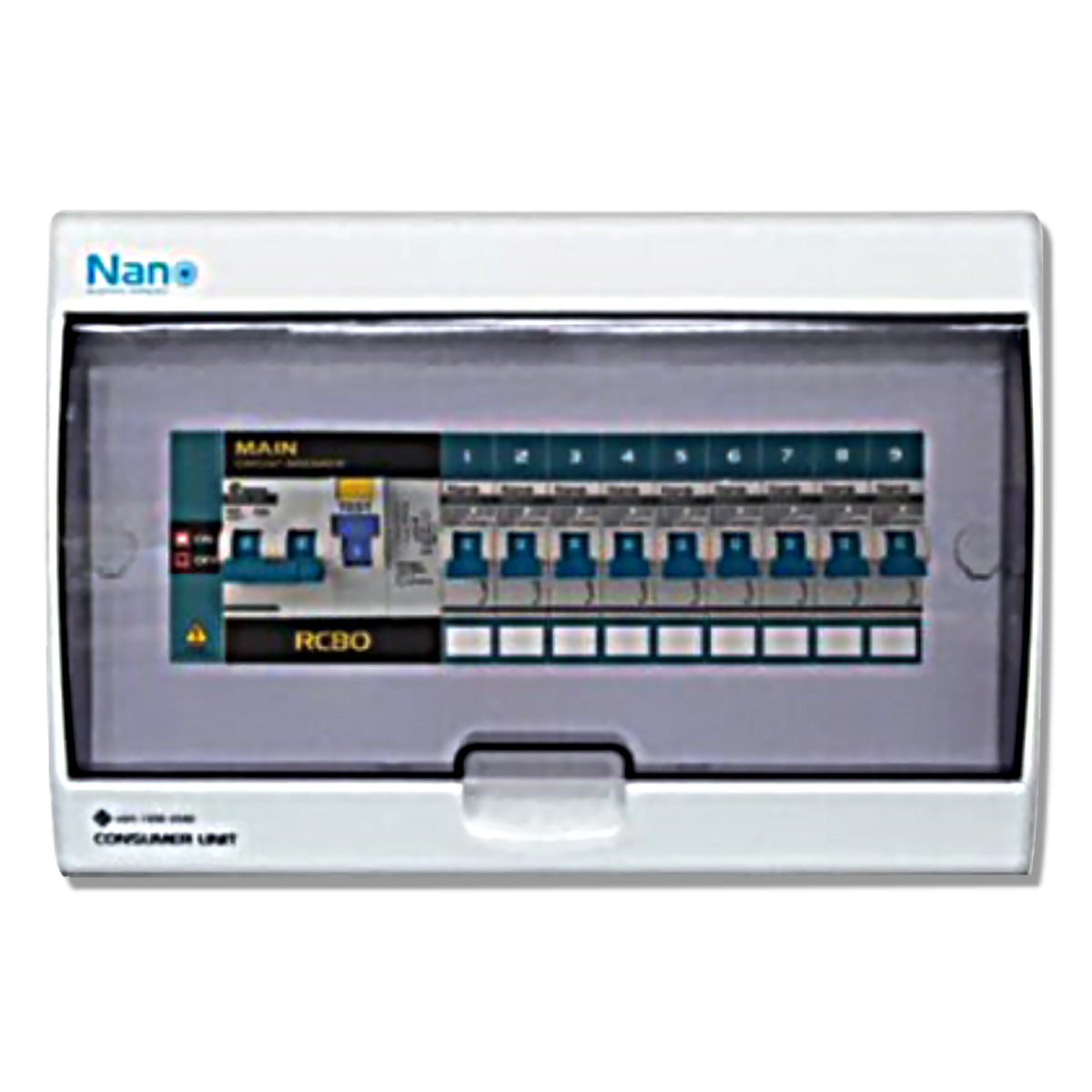 NANO ตู้คอนซูมเมอร์ยูนิต เมน + 9 ช่อง + ลูกย่อย