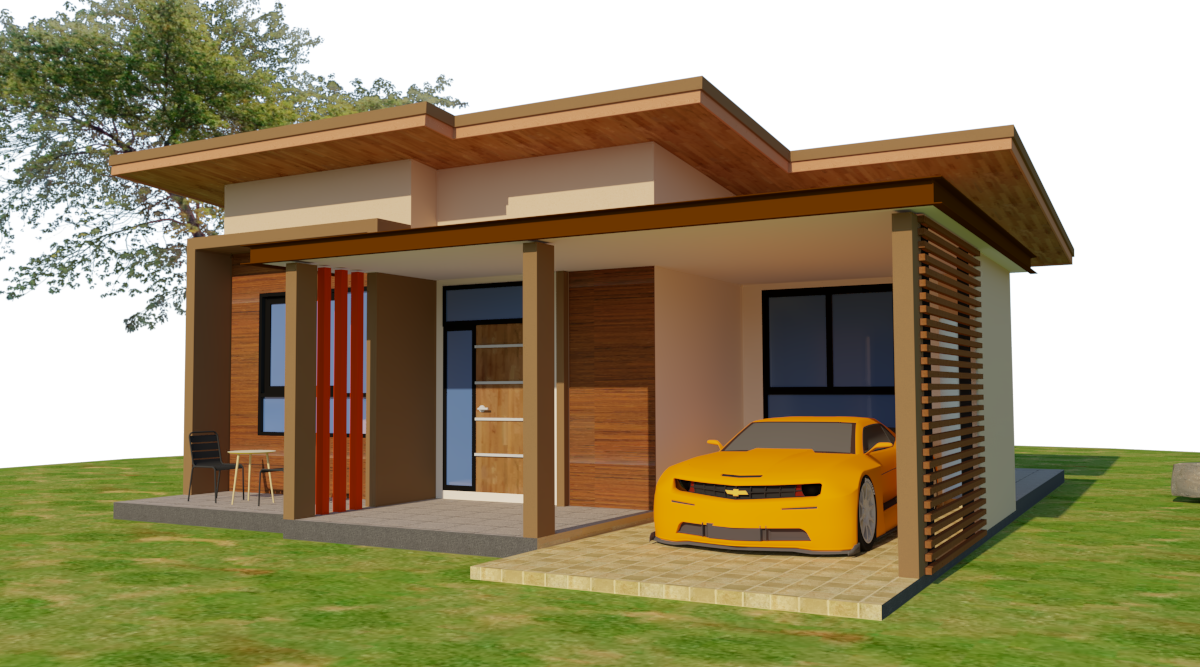 แบบบ้านโมเดิร์น ชั้นเดียว N1-01