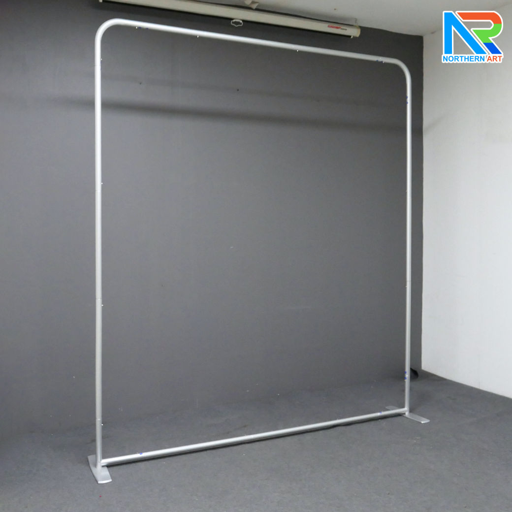 แบคดรอปผ้า (Fabric Backdrop) รุ่นตรง Savvy ขนาด (H)180 x (W)120-1000 cm. โครงอะลูมิเนียม ถอดประกอบได้ แถมฟรี! กระเป๋าใส่อุปกรณ์ 1 ใบ