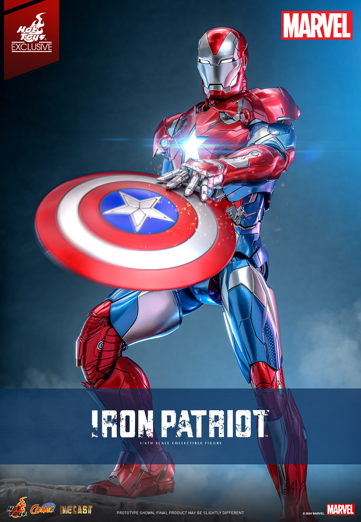 Hot Toys CMS021D68 Marvel Comics - Iron Patriot [Hot Toys Exclusive]