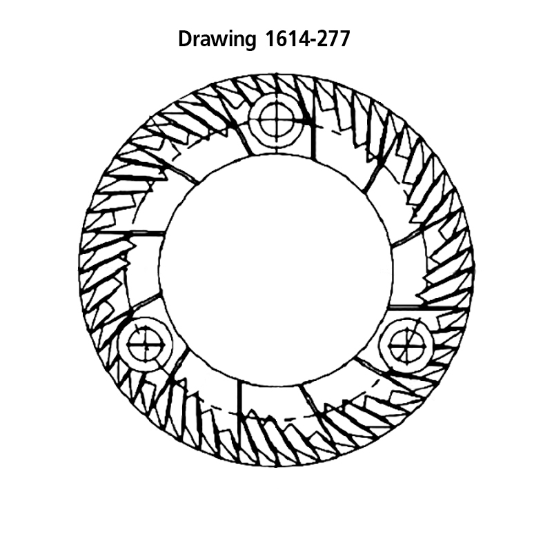 APRESSO SSF 64 MM. FLAT BURRS