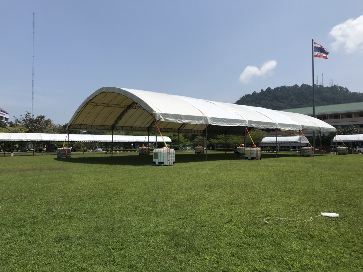 เต็นท์โดมขนาดใหญ่ กว้าง 15 เมตร เหมาะสำหรับงานแสดงสินค้า งานพิธีใหญ่ๆ