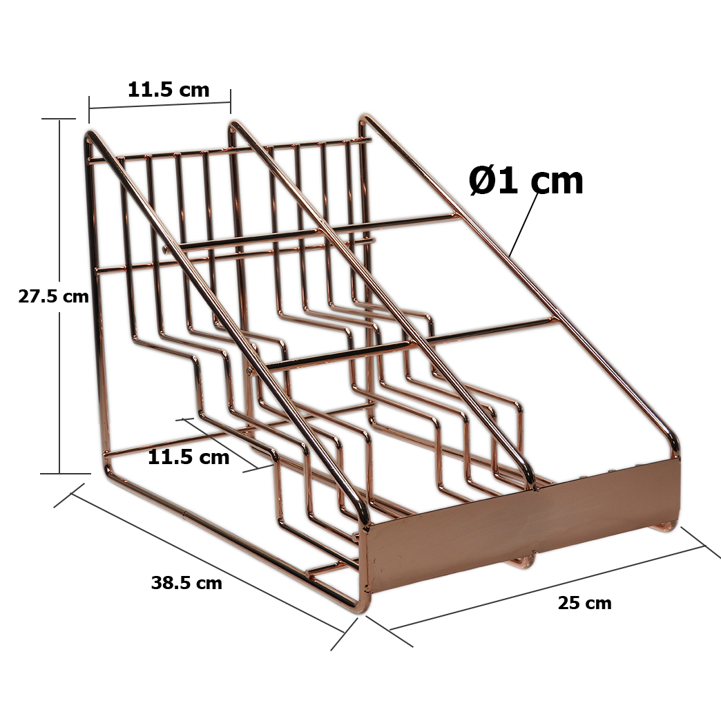 6 Bottles rack, 2 rows 1610-554-C15