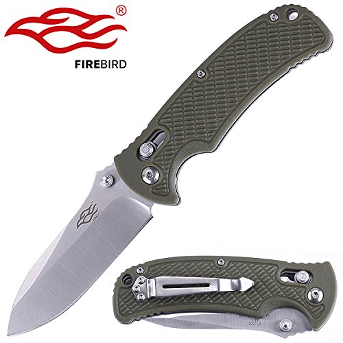 มีด Ganzo รุ่น F726M - GR Foldable Knife with Axis Lock / Clip - Army Green.