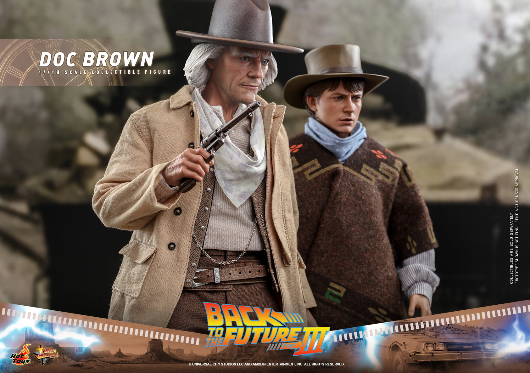 Hot Toys MMS617 1/6 Back to the Future Part III - Doc Brown