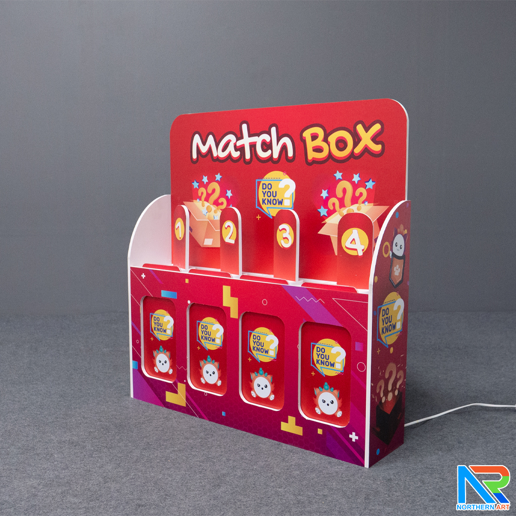 เกมส์จับคู่ เกมส์เรียงแท่ง ตั้งโต๊ะ ขนาด (W)66.5 x (D)15 x (H)70 cm. พร้อมไฟ LED เพิ่มความสว่าง