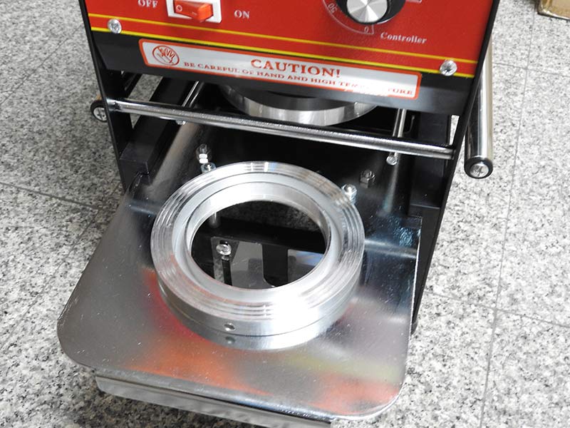 SEMI AUTOMATIC PP CUP SEALING MACHINE WITH CUP COUNTING SYSTEM