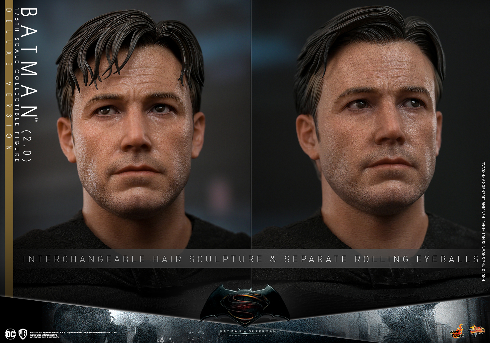 Hot Toys MMS732 1/6 Batman v Superman: Dawn of Justice - Batman (2.0) [Deluxe Version]