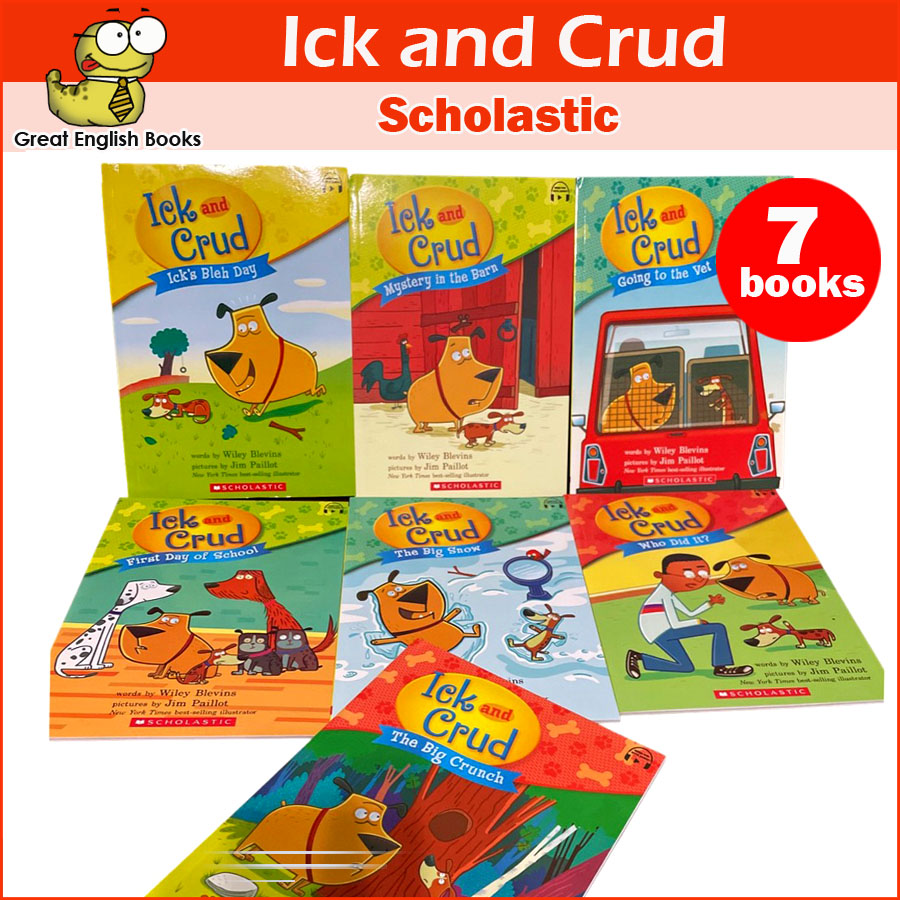 (In Stock) พร้อมส่ง หนังสือนิทานภาษาอังกฤษ Ick and Crud Series Set of 7 books Scholastic