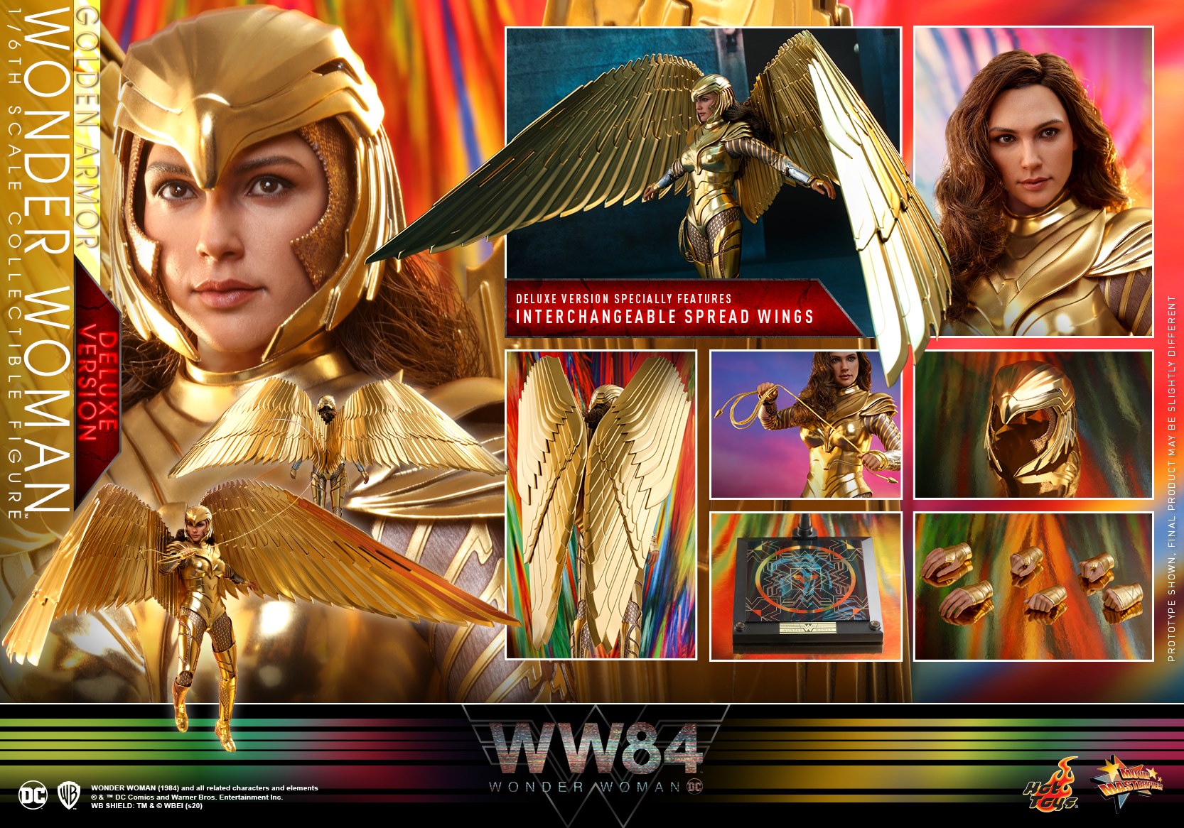 Hot Toys MMS578 Wonder Woman 1984 - Golden Armor Wonder Woman (Deluxe Version)