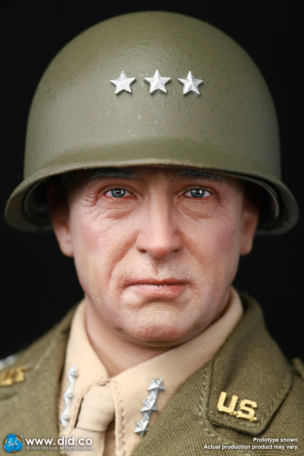 DID A80164+E60071 1/6 WWII General of the United States Army - George Smith Patton Jr.+Accessory Kit