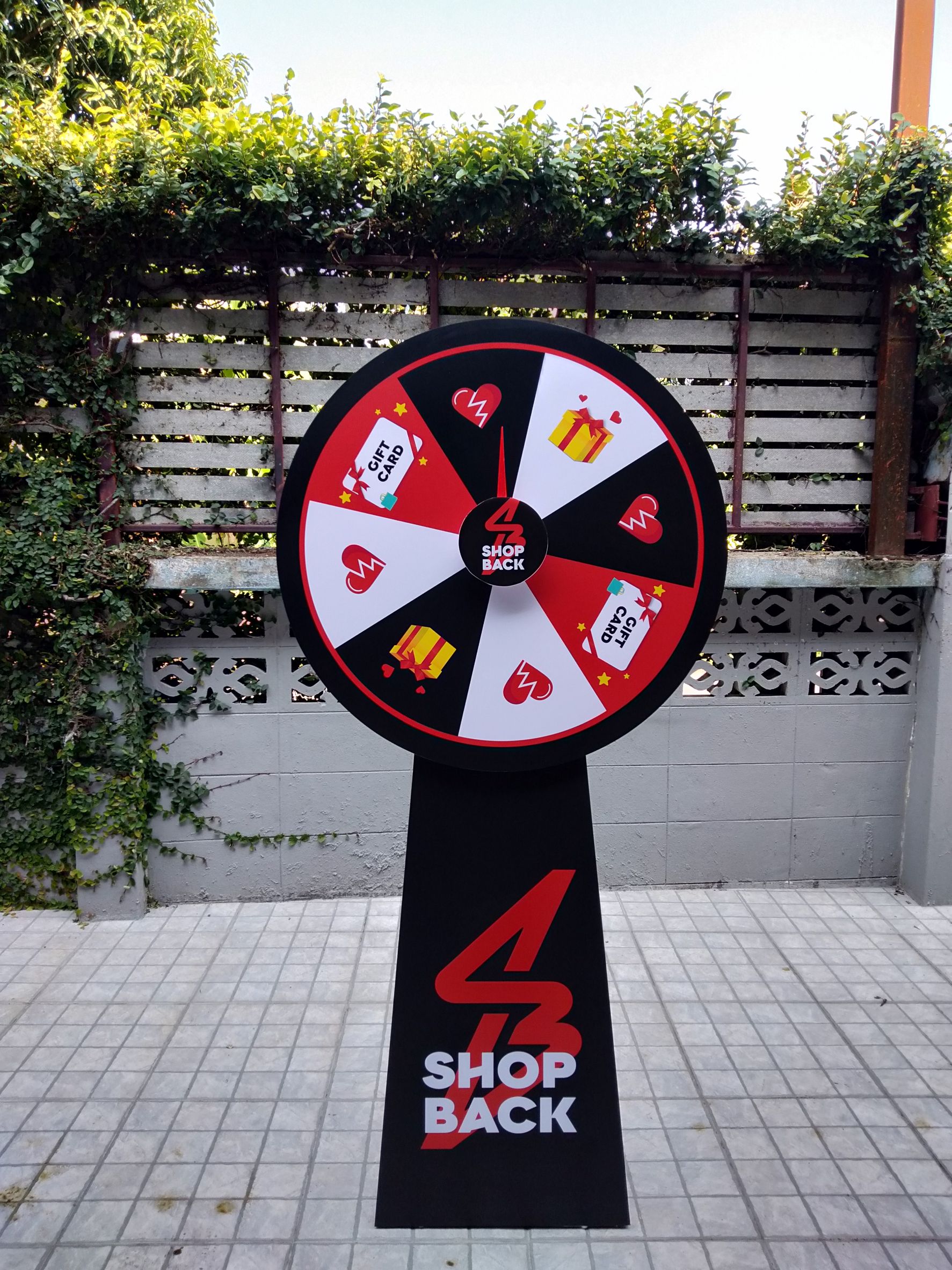 เกมส์วงล้อ รุ่นSTANDY ขนาดวงล้อ 80 ซม. สูง 158 ซม.ถอดประกอบและพับเก็บได้