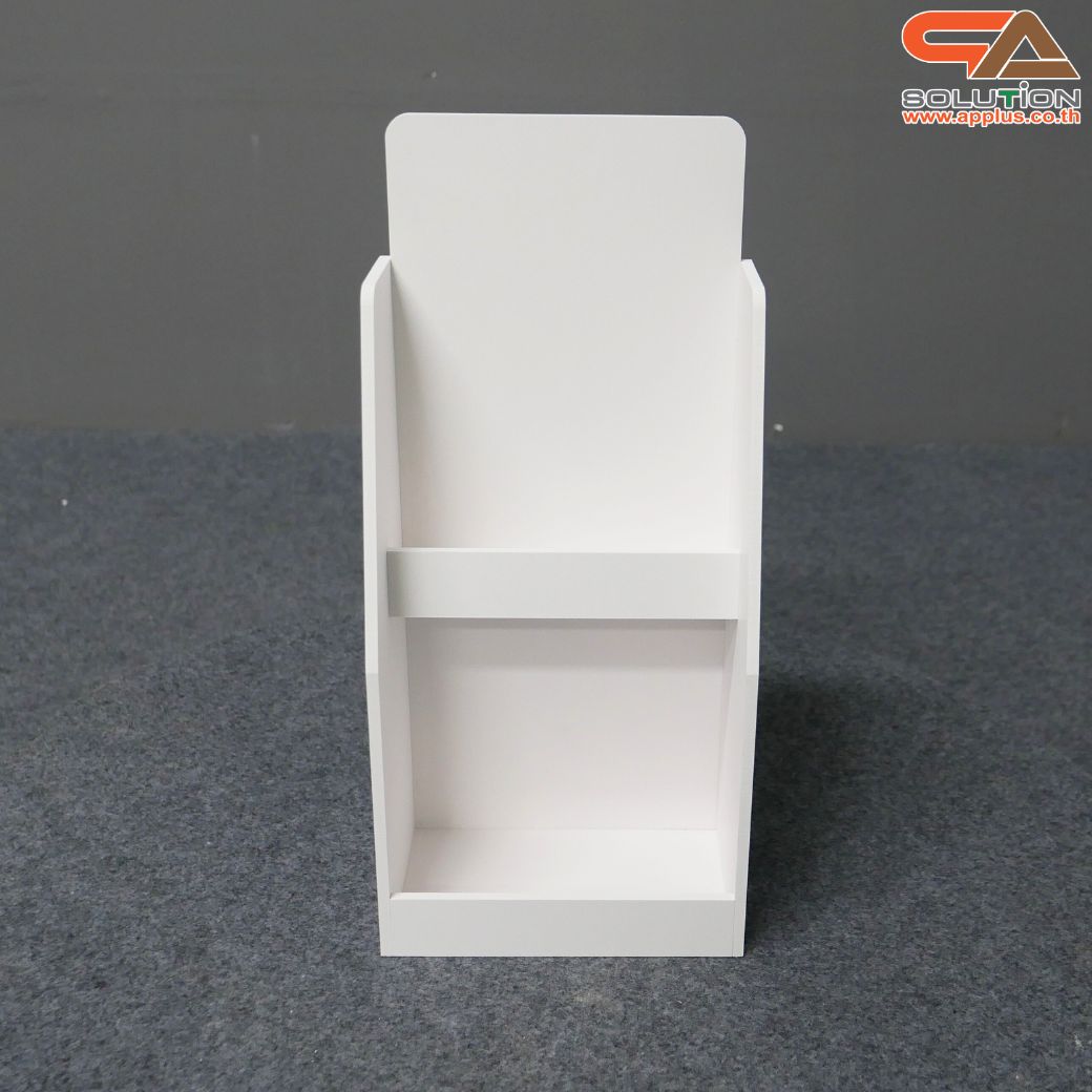 ชั้นวางสินค้าตั้งโต๊ะ TB-21 ขนาด (W) 16 x (D) 10 x (H) 35 cm. วัสดุพลาสวูดหนา 5 มม.